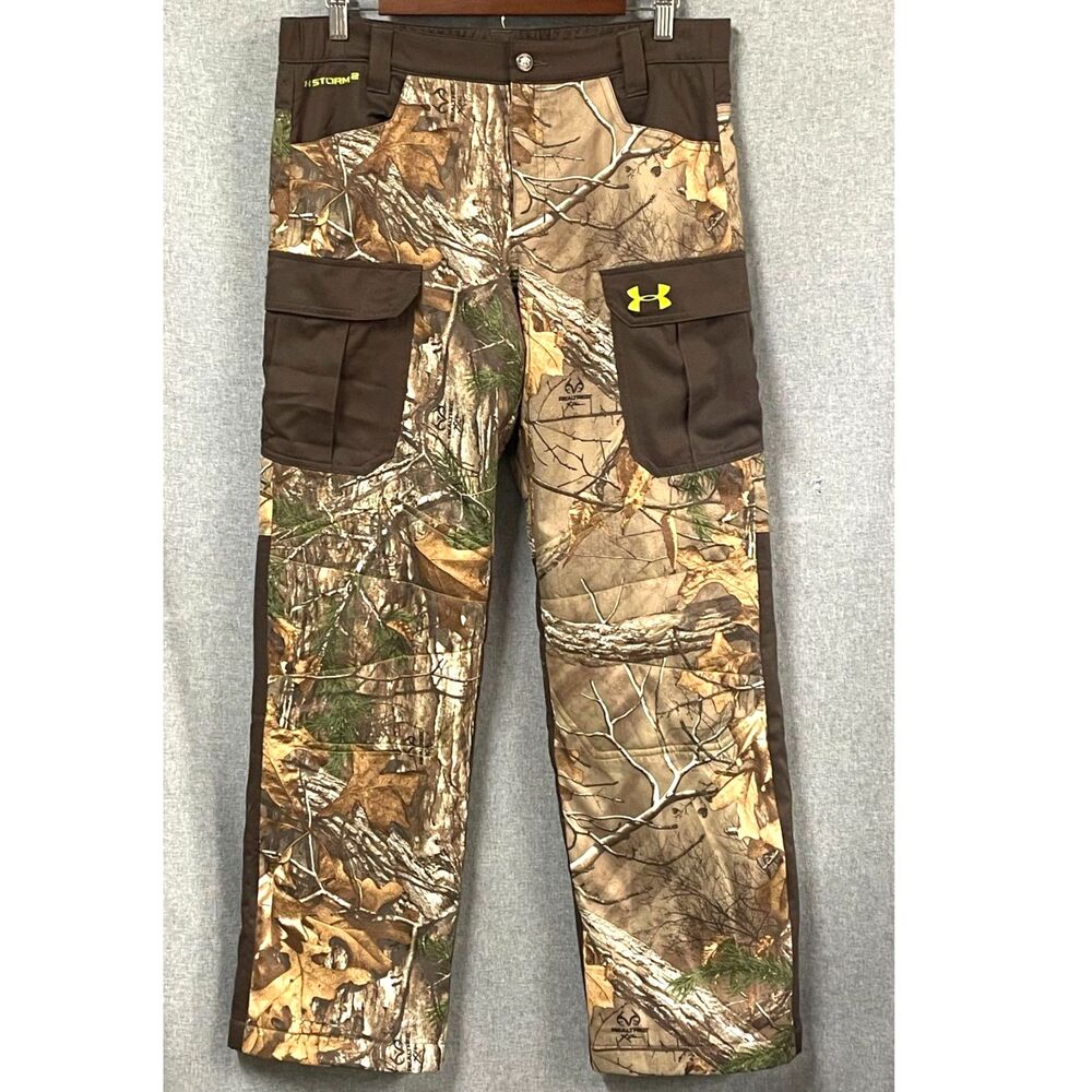 Under Armour YXL Realtree Xtra ColdGear Storm2 Scent Control Hunting Pants